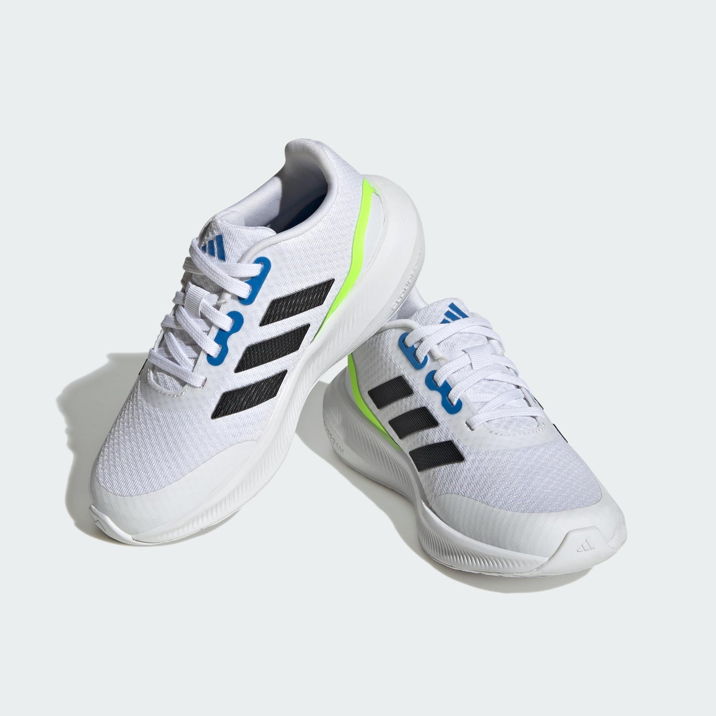 adidas RunFalcon 3.0 (Little Kid/Big Kid) Footwear White/Core Black/Bright Royal 4 Big Kid M