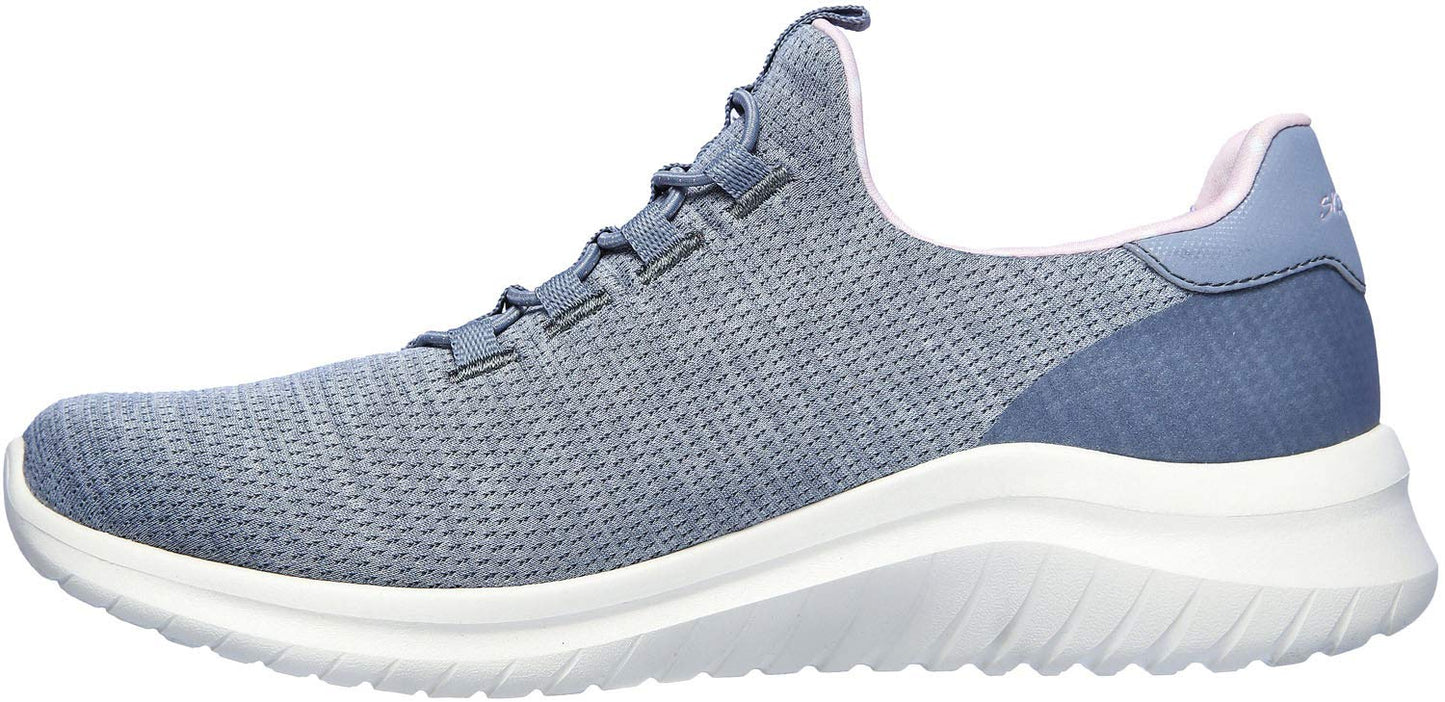 Skechers Women's Ultra Flex 2.0 - Delightful Spot Sneaker, Gray/Pink, 7.5
