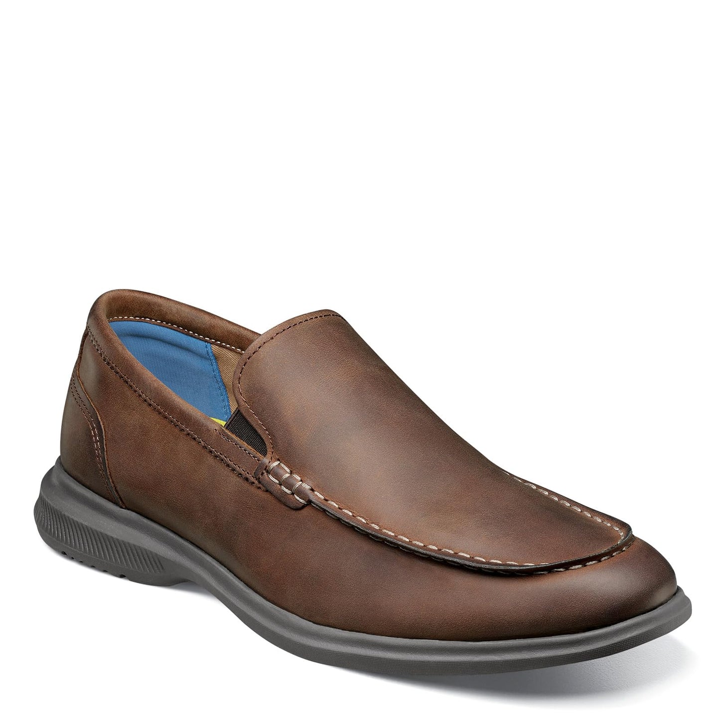 Florsheim Hamptons Moc Toe Venetian Loafer Brown Crazy Horse 12 W (3E)