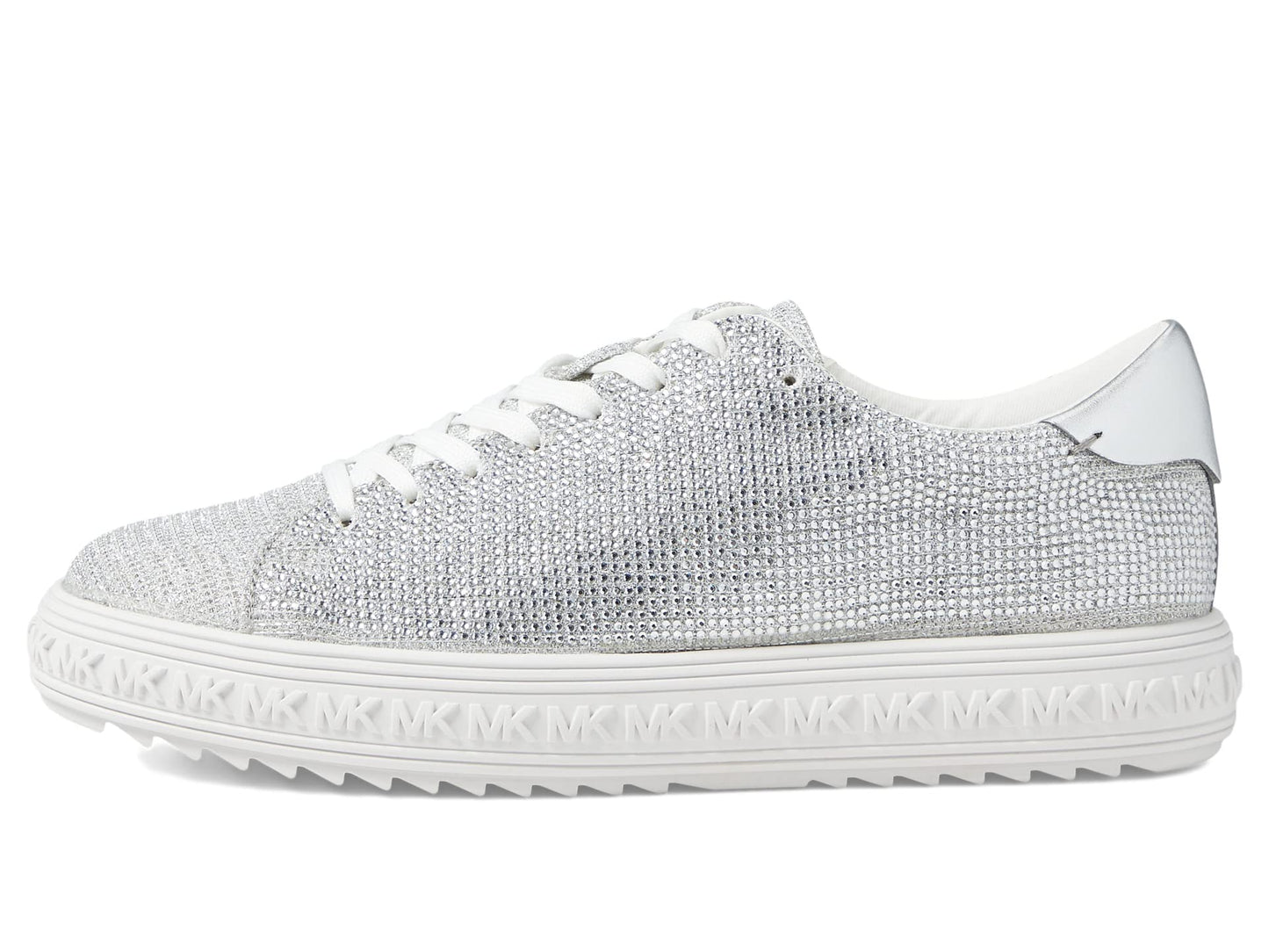 Michael Kors Grove Lace-Up Silver 6.5 M