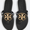 Tory Burch Women's Metal Miller Soft Sandals, Perfect Black/Gold, 7 Medium US