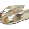 Stuart Weitzman Miami 50 Wedge Slide Platino 8.5 B