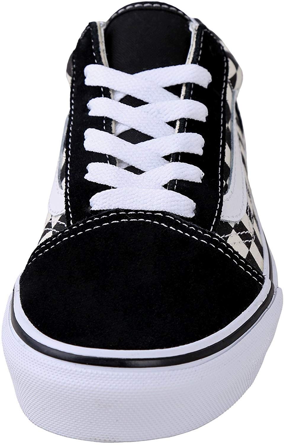 Vans Kids Old Skool, Primary Check Blk Wht, Size 12.5 Little Kid