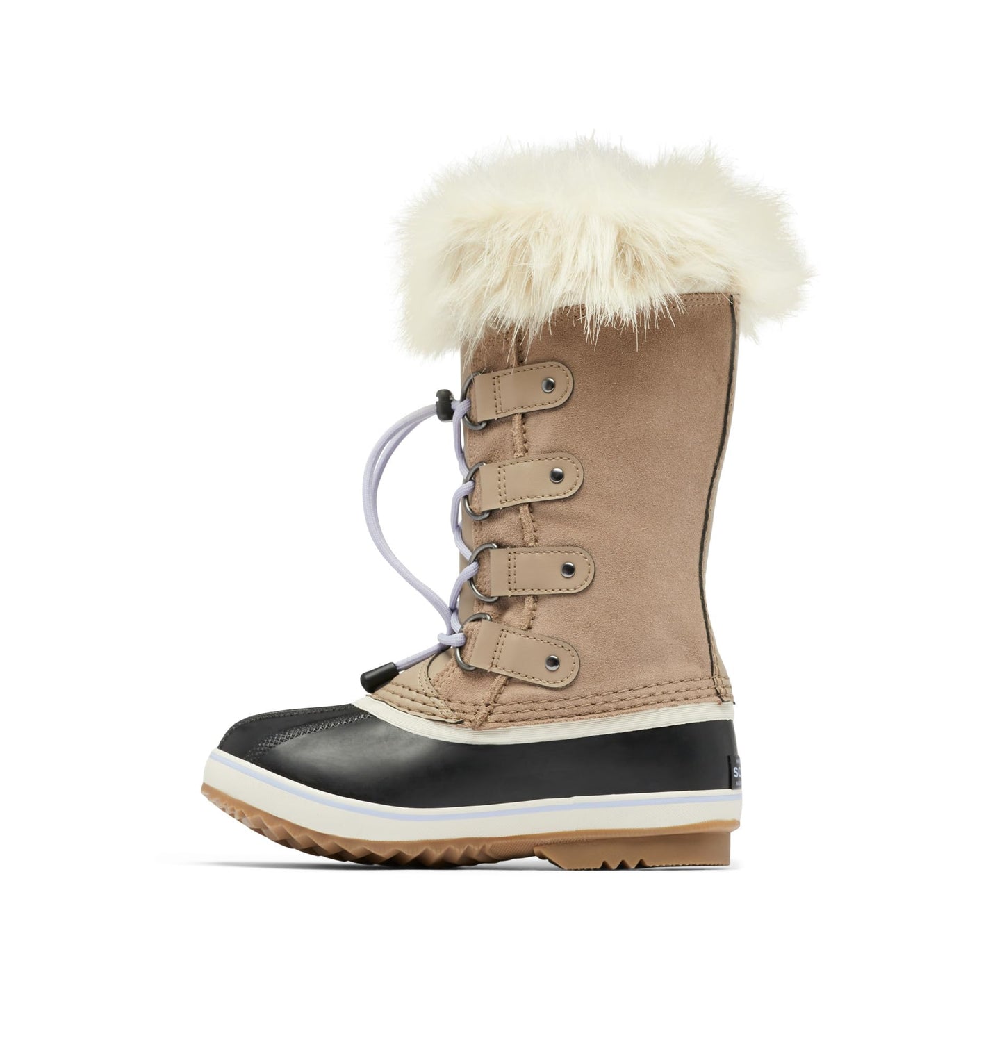 Sorel Youth Unisex Youth Joan of Arctic Waterproof Boots - Omega Taupe, Gum 2 - Size 2