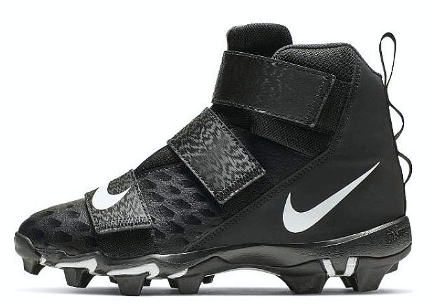 Nike Force Savage 2 Shark (gs) Big Kids Football Cleat (Black/White, Numeric_3.5)
