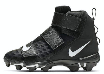 Nike Force Savage 2 Shark (gs) Big Kids Football Cleat (Black/White, Numeric_3.5)