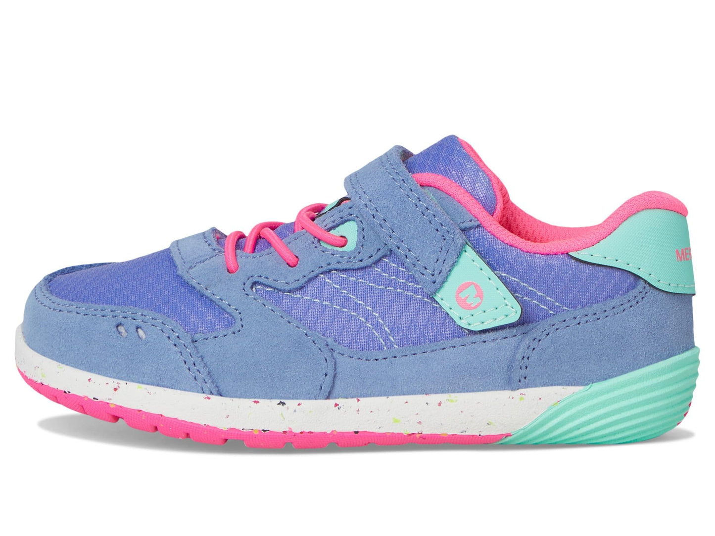 Merrell, Unisex, Bare Steps A83 (Little Kid), Periwinkle, 8, Wide