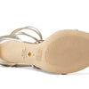Stuart Weitzman Nudist Crystal Geo Buckle 100 Sandal Platino 8.5 B