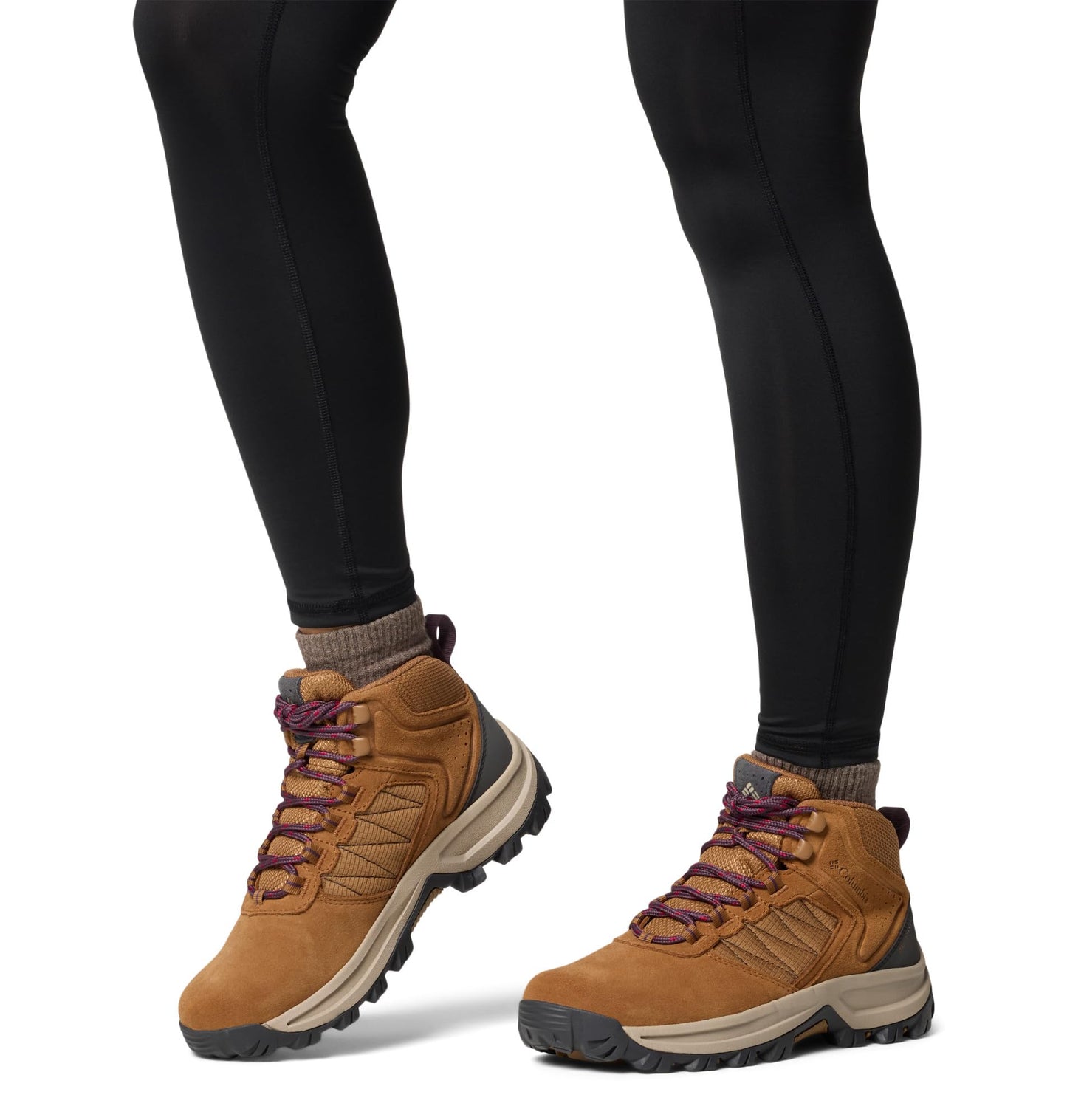Columbia Womens Transverse Suede Waterproof Hiking Boot, Elk/Moonvista, 9.5