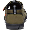 KEEN Unisex-Child-Seacamp 2 CNX Closed Toe Sandals, Dark Olive/Gold Flame, 4 US Big Kid