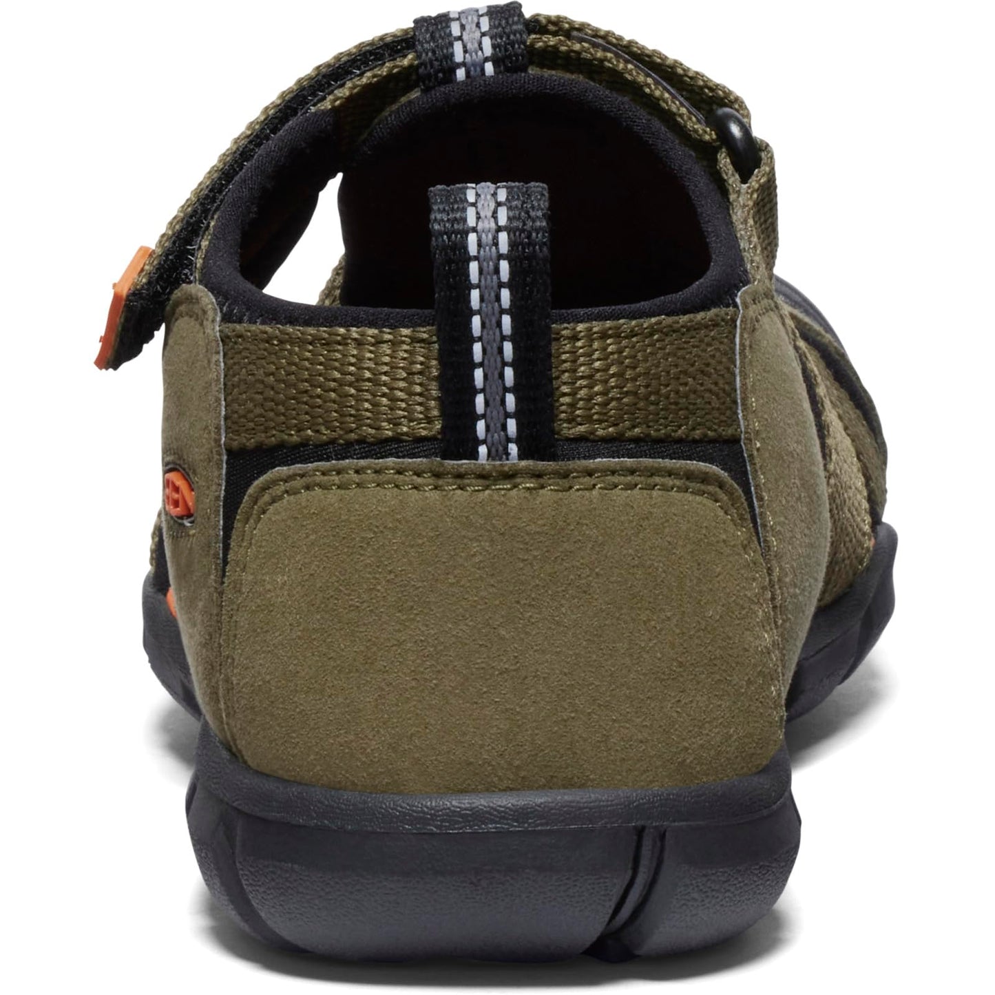 KEEN Unisex-Child-Seacamp 2 CNX Closed Toe Sandals, Dark Olive/Gold Flame, 4 US Big Kid