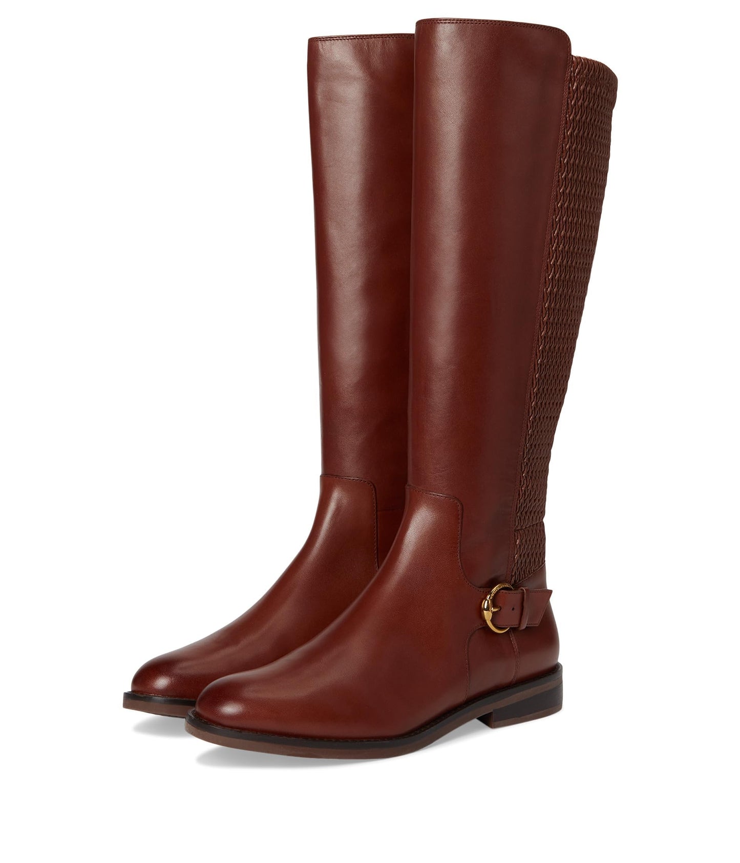 Cole Haan Women's Clover Stretch Tall Boot, Dark Cuoio Lightr, 9-B US