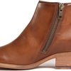 Frye Carson Piping Booties for Women Made from Soft Full-Grain Leather with Signature Western-Inspired Piping Detail and Supple Leather Lining – 4” Shaft Height, Caramel - Avalon - 6.5M