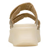 HEYDUDE Delray Slide Classic - Sandals for Women - Textile and Synthetic Upper - Cotton Lining - EVA Outsole Champagne 12 M