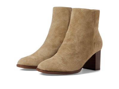 Madewell Penny Y Seam Boot-Suede Walnut Shell 5 M