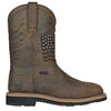 Hoss Rushmore CT WP PR Rancher Buff - Big Sizes - Boots for Men - Leather Upper - Slide Closure Brown 8 EE - Wide