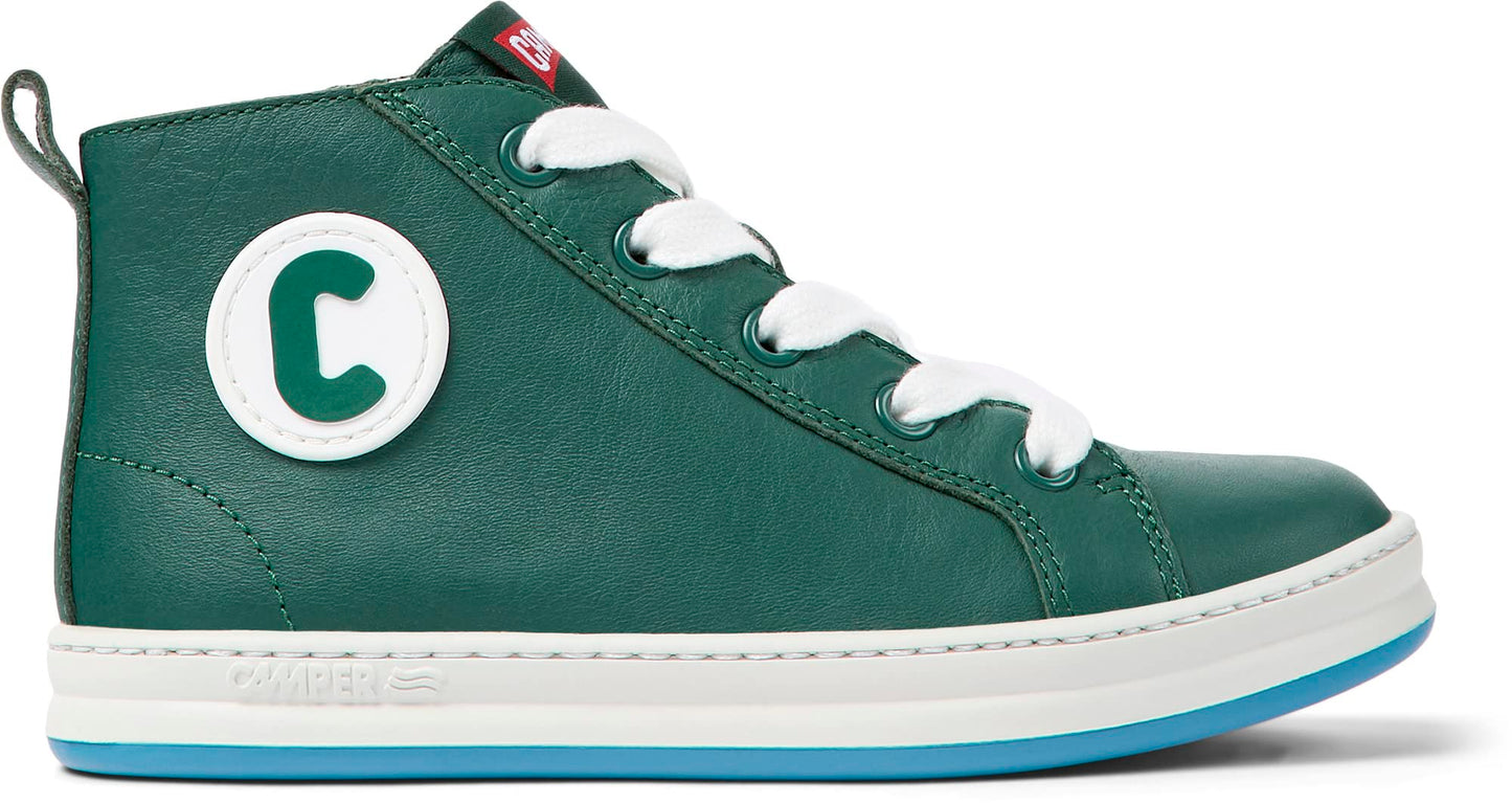 Camper, Runner Four, Kids - Sneaker-Bootie, Dark Green, 2