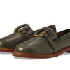 SCHUTZ Women's Rhino Loafer Flat, Militar Green, 6