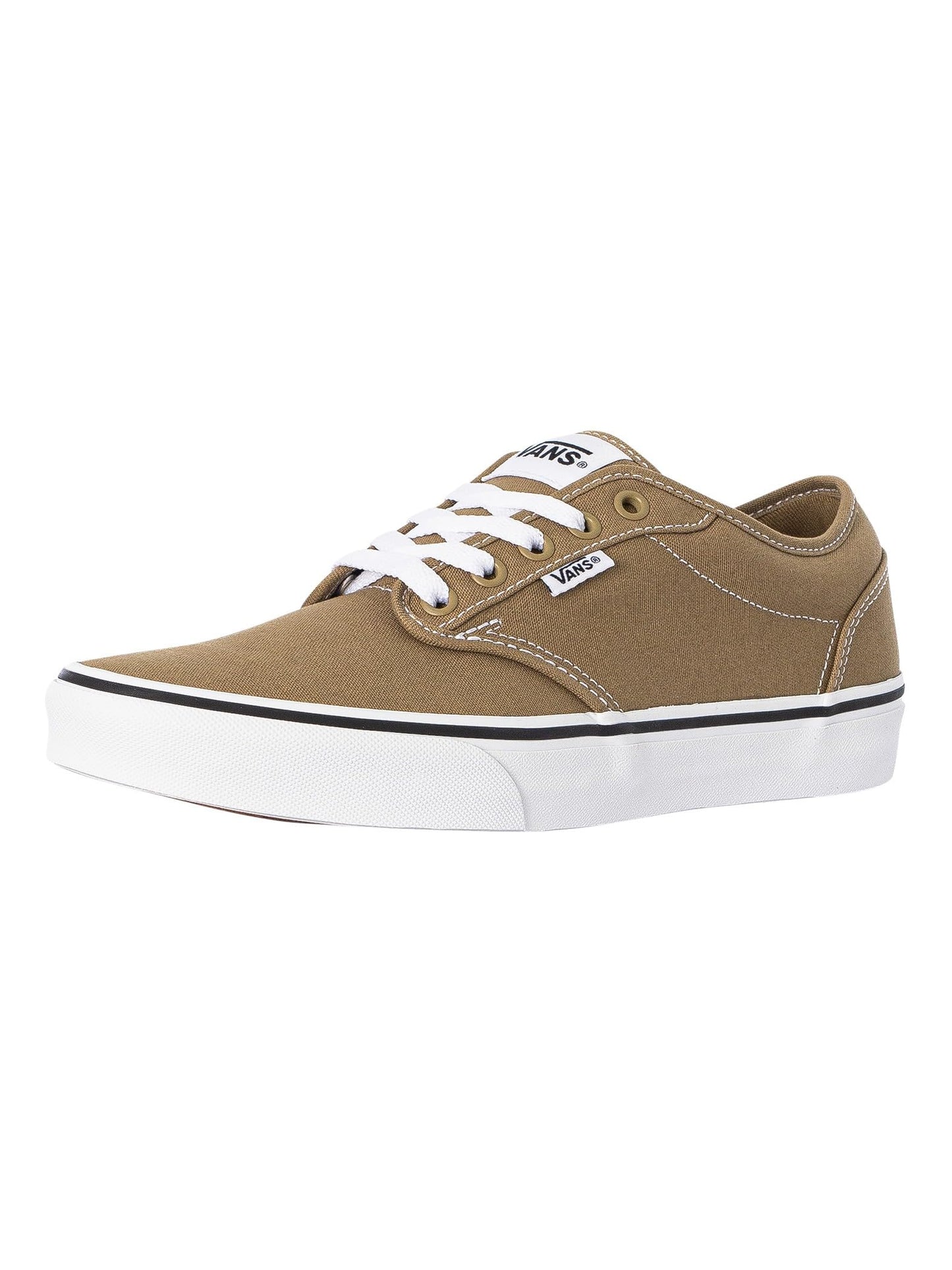 Vans Men's Atwood Sneaker, Canvas Gothic Olive/White, 11 UK