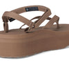 Teva Women's Flatform Sandal Slim, Caribou, 6