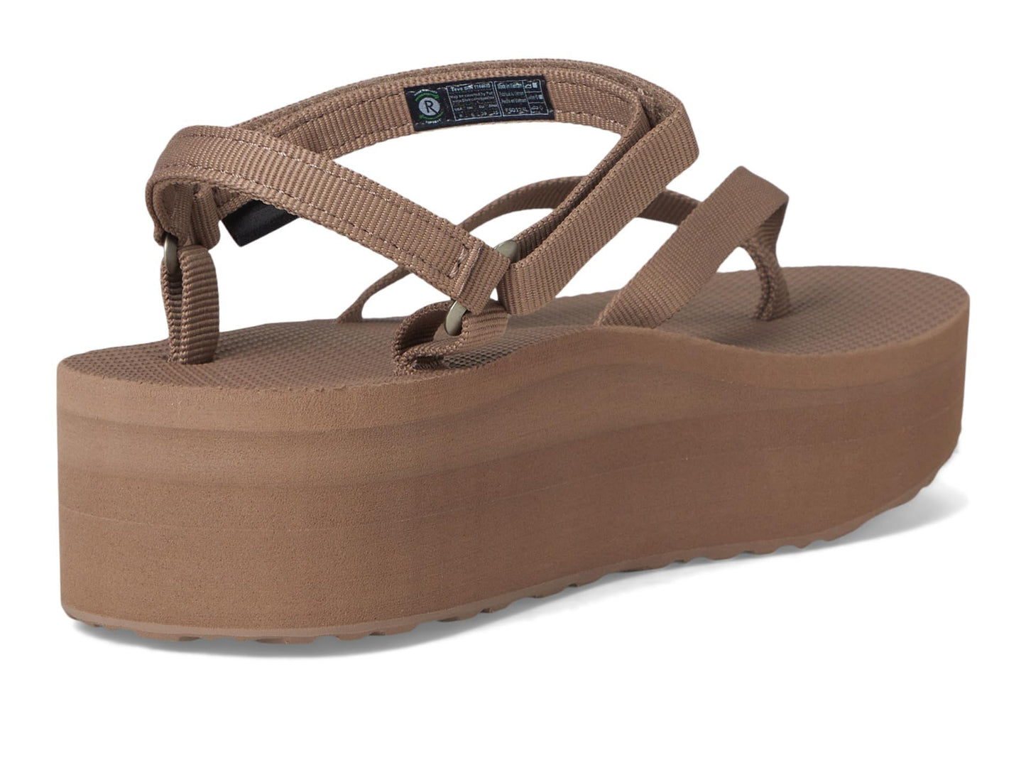 Teva Women's Flatform Sandal Slim, Caribou, 6