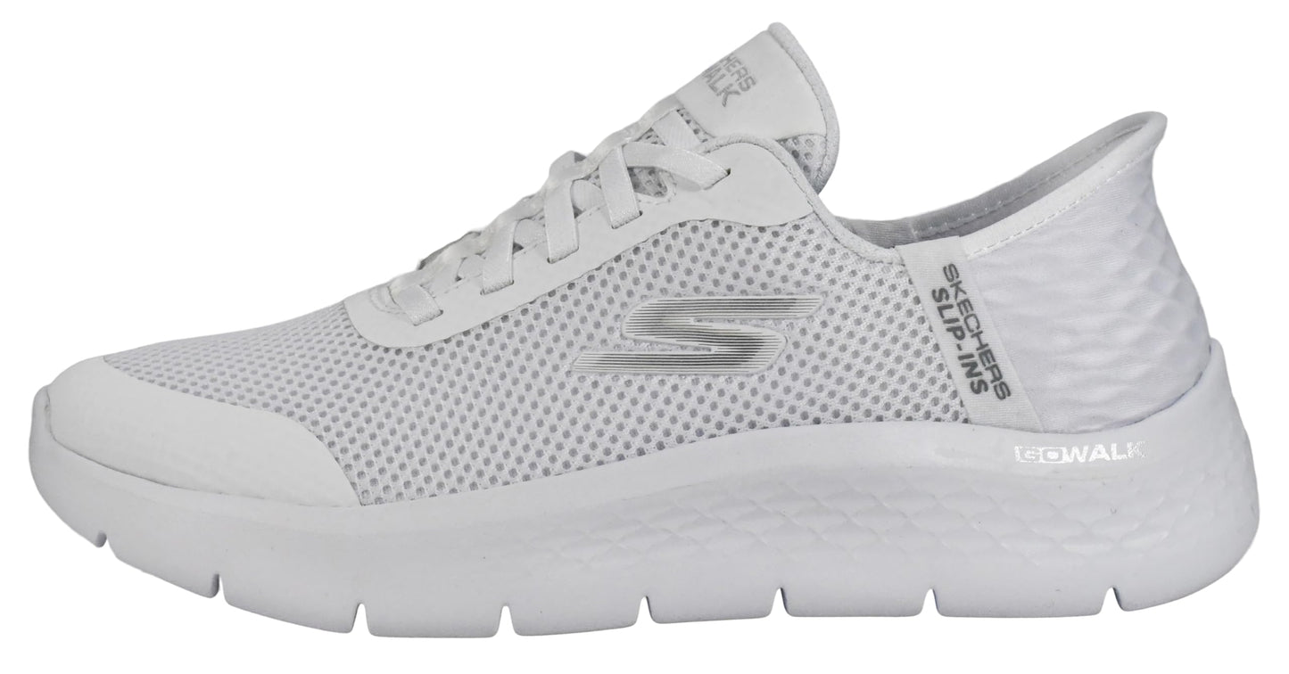 Skechers Women's Slip-Ins: Go Walk Flex - Grand Entry Shoes, White 6 W