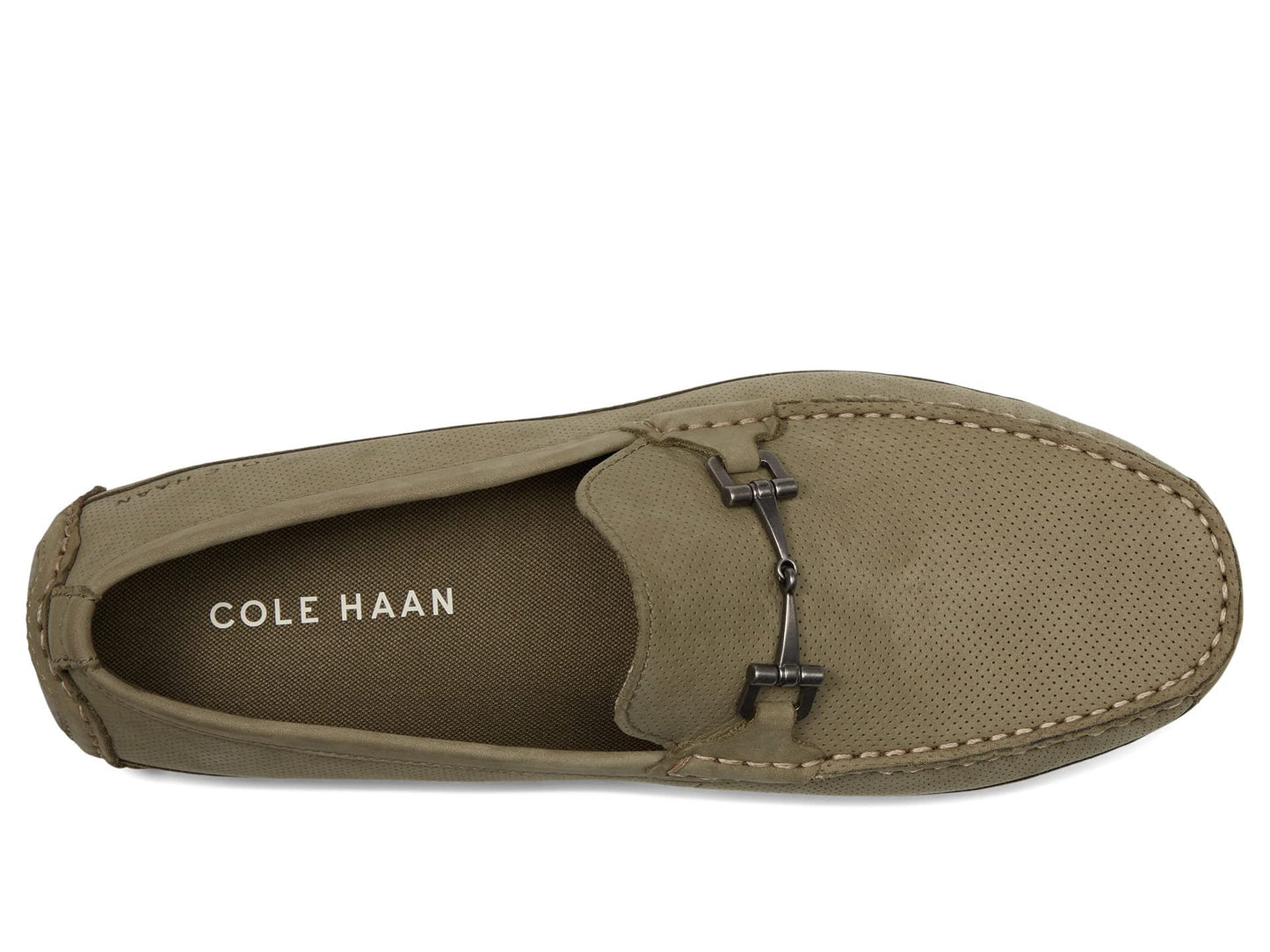 Cole Haan Wyatt Bit Driver Tea Leaf Nubuck Perf/Sleet 11.5 D (M)