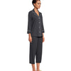 Lauren Ralph Lauren Essentials Bingham Knits Capri PJ Set Madeleine Dot Windsor Navy/White SM (US 4-6)