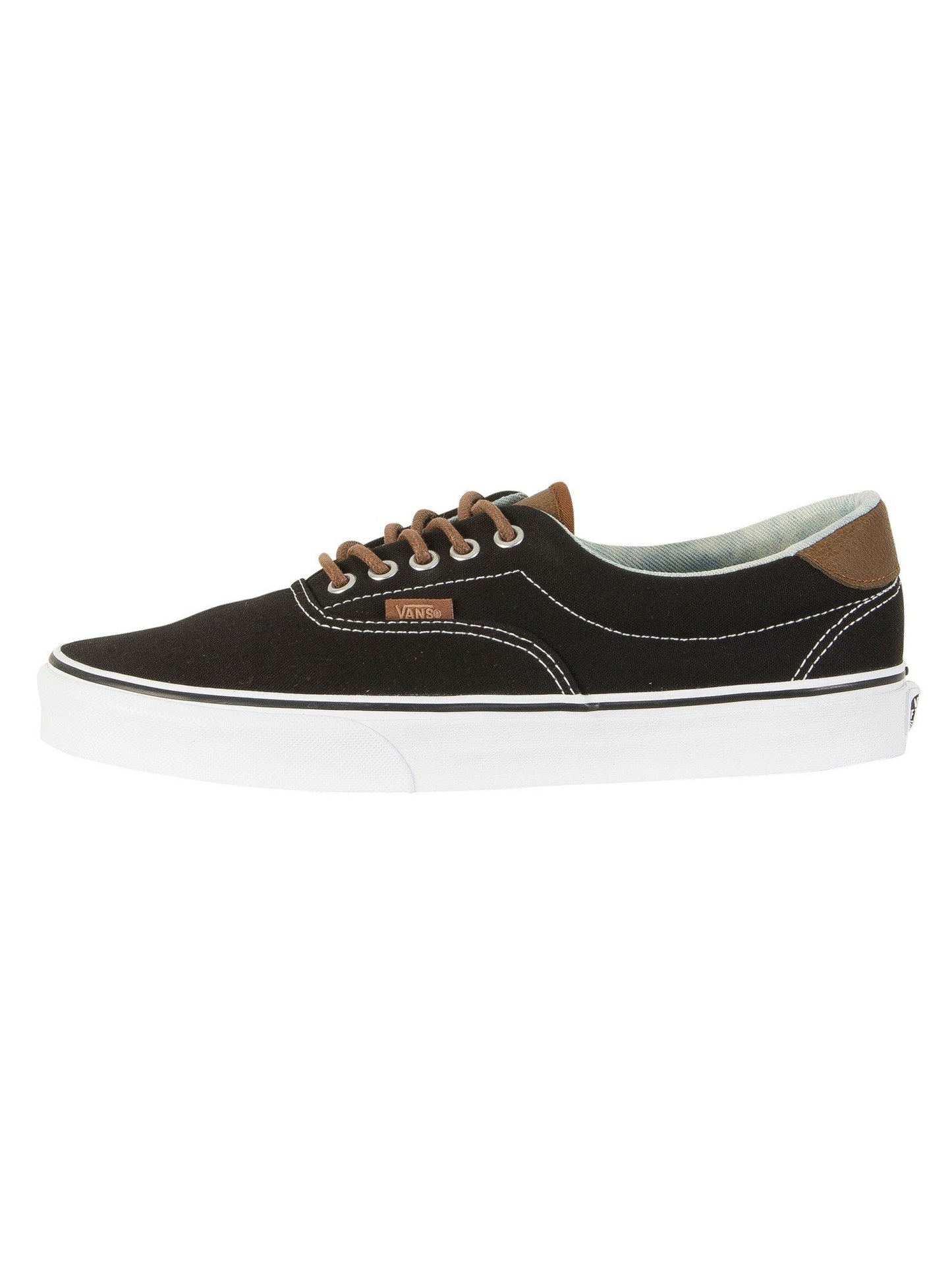 Vans Men's Low-Top Sneakers, Black / Acid Denim, 12 Women/10.5 Men