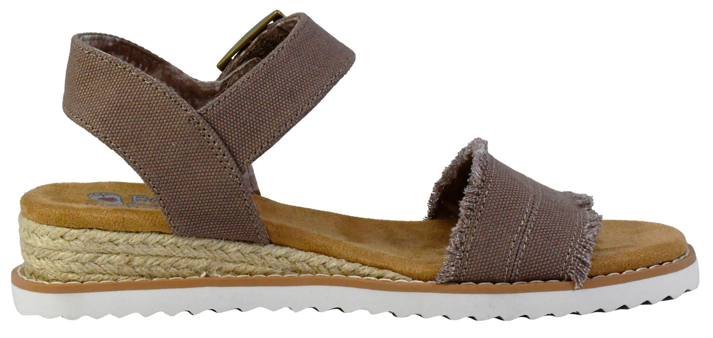 Skechers Women's Desert Kiss-Adobe Princess Sandal, Mocha, 7 M US