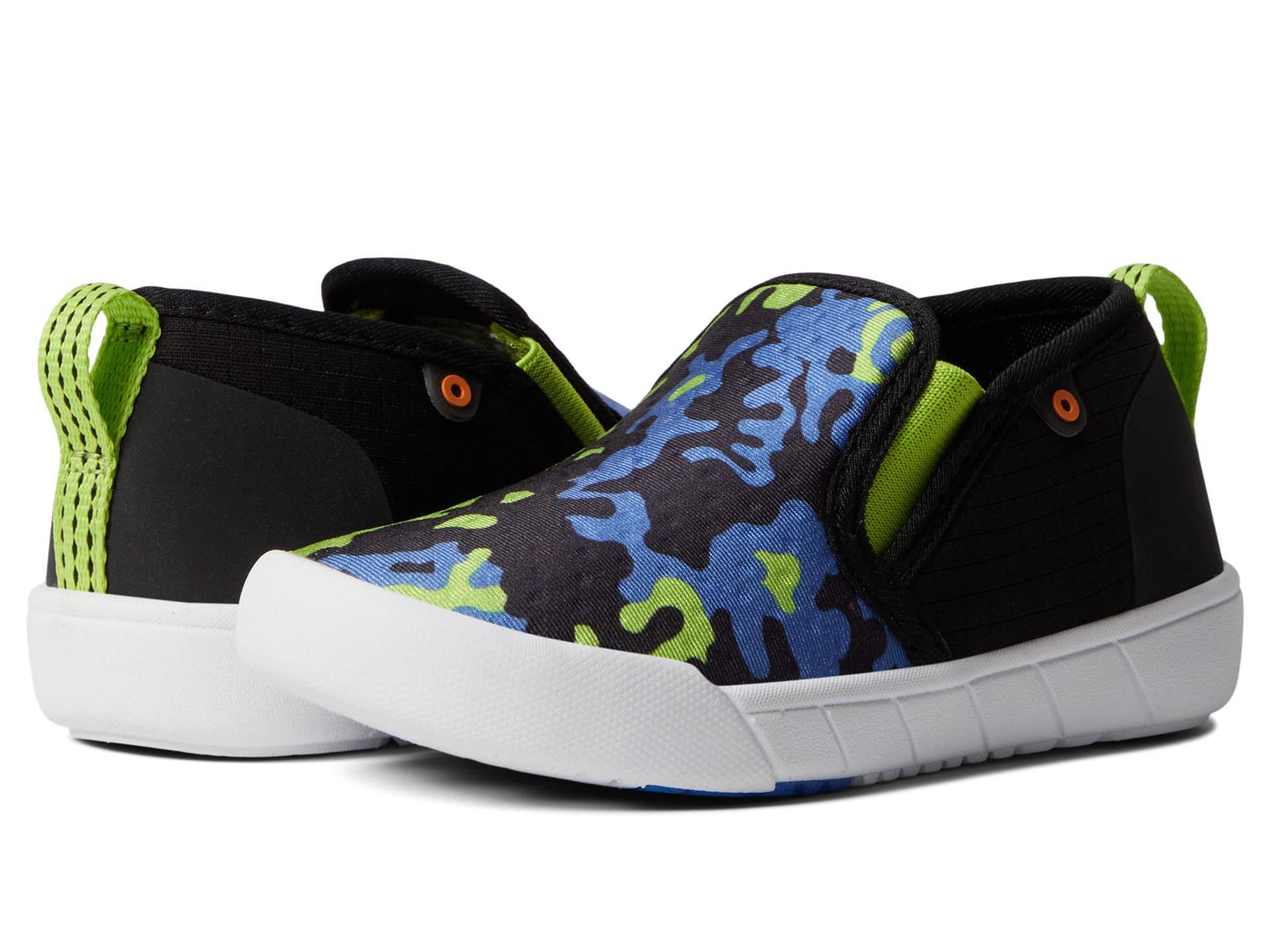 BOGS Boy's Kicker II Slip-On Neo Camo (Toddler/Little Kid) Black Multi 2 Little Kid M