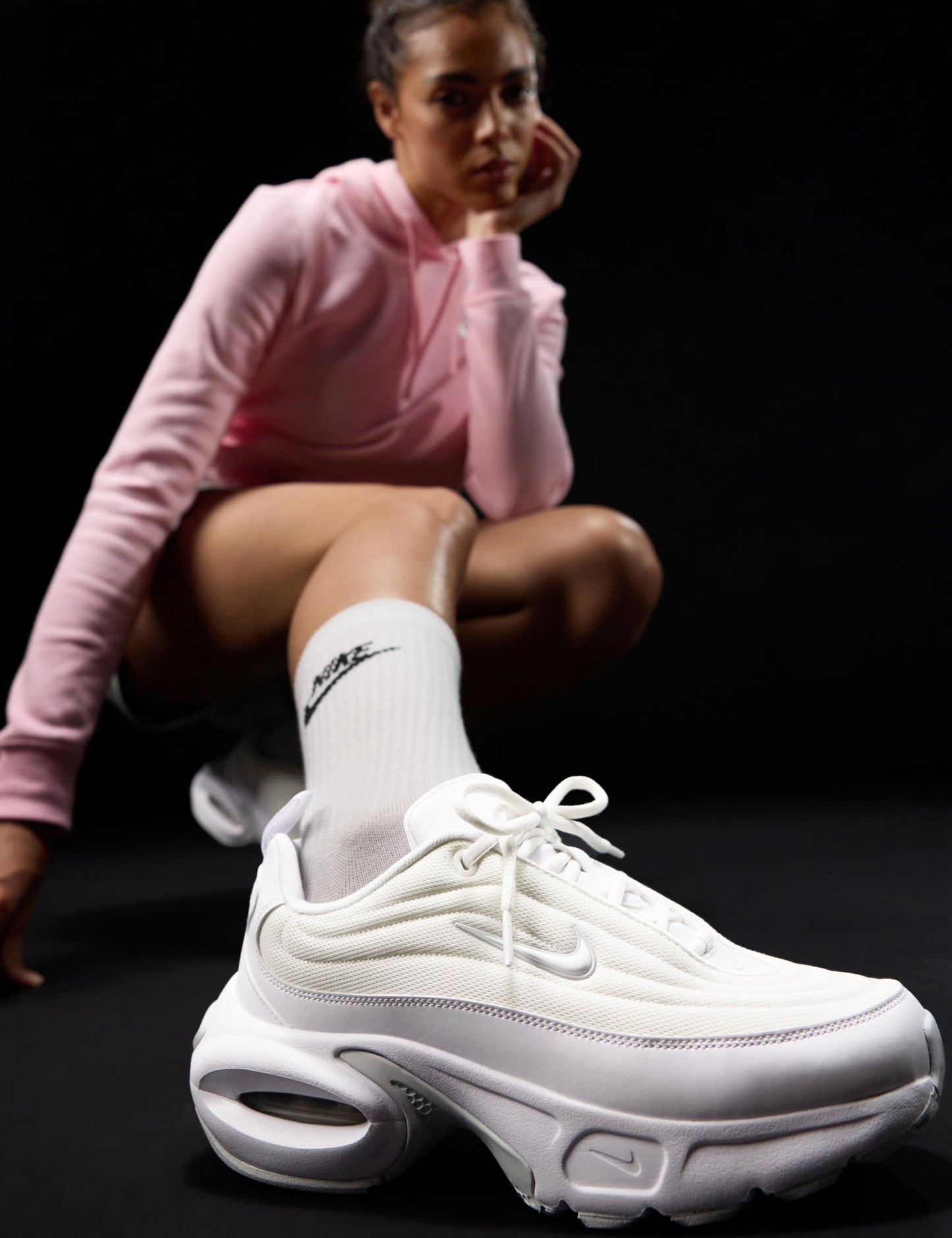 Nike Women's Air Max Portal Shoes, White/Pure Platinum, 12