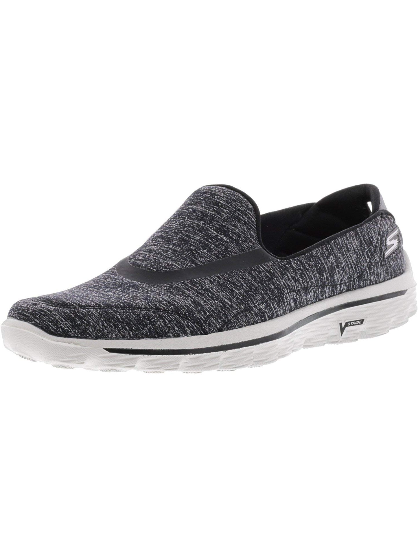 Skechers Performance Women's Go Walk Glitz Walking Shoe Heather Charcoal 8.5 M US