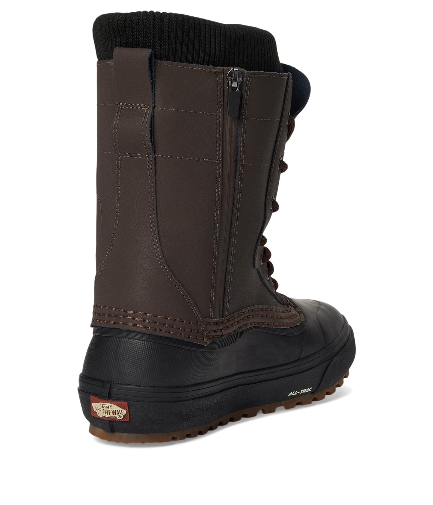 Vans Unisex U MTE Standard Zip Waterproof Snow Shoe, Brown/Black, 8 US Men