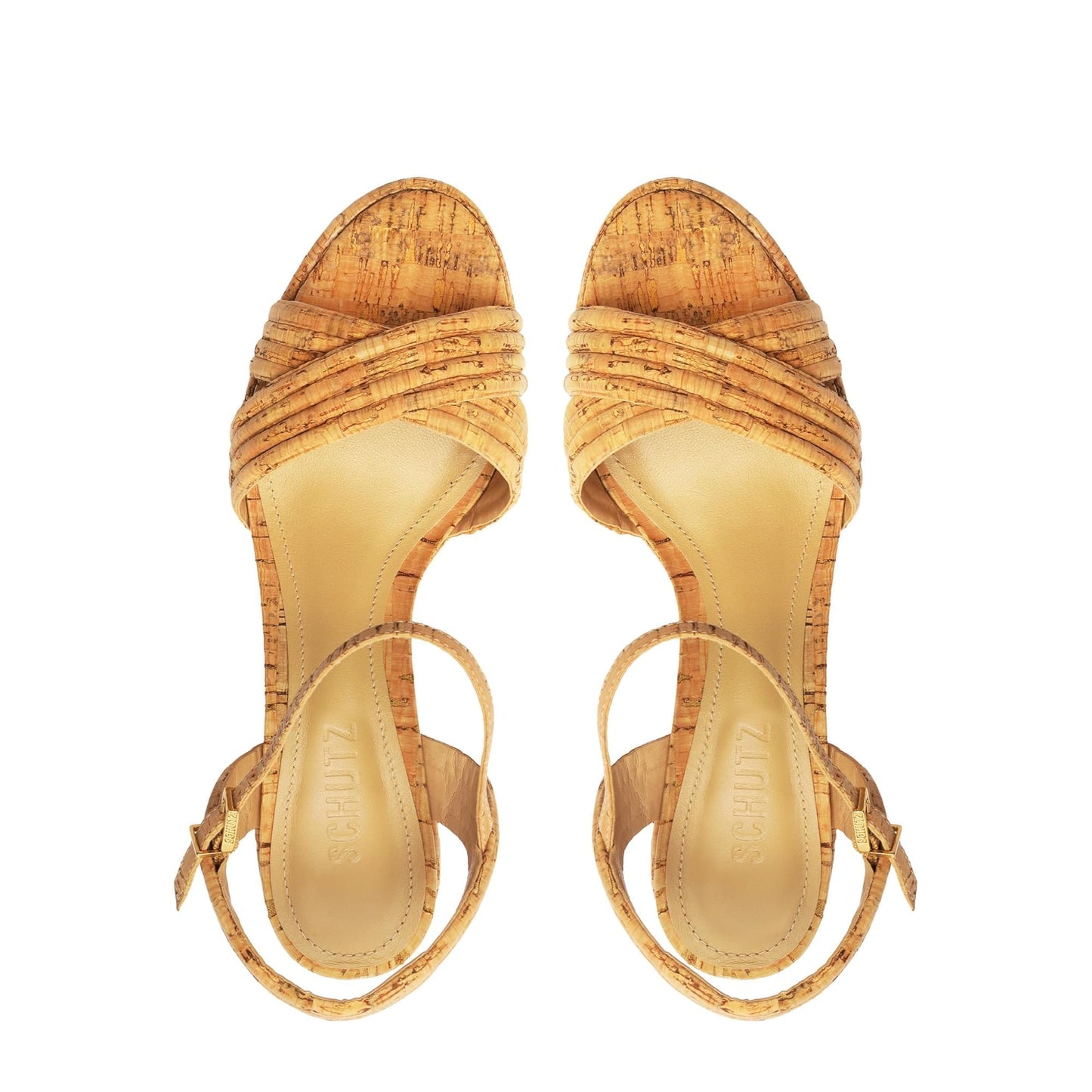 Schutz Women's Latifah Platform Sandal, Natural, 8