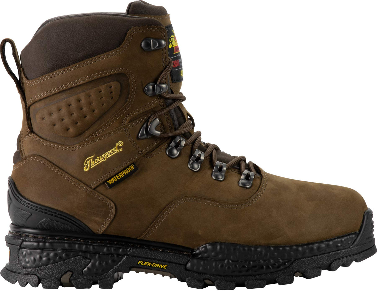 Thorogood Infinity FD Series 7” Waterproof Hunting and Hiking Boots for Men with Full-Grain Leather, 400g Insulaiton, and Anti-Fatigue Traction Outsole, Studhorse - 8.5 W US