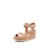 Sorel Cameron Wedge Sandal for Women - Honest Beige 9.5 B - Medium