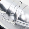 Madewell Women's The Vernon Loafer in Specchio Leather, Silver Speccio, 7 Medium US