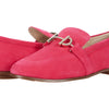 Cole Haan Women's Modern Classics Loafer, Bright Berry Eco Flora Suede/NAT Stack/CH Gold HW, 6
