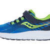 Saucony® Kids Velocer A/C Summer Shoes for Kids – Leather & Textile Upper – Cushioned Footbed (Little Kid/Big Kid) Blue/Green 7 Big Kid M