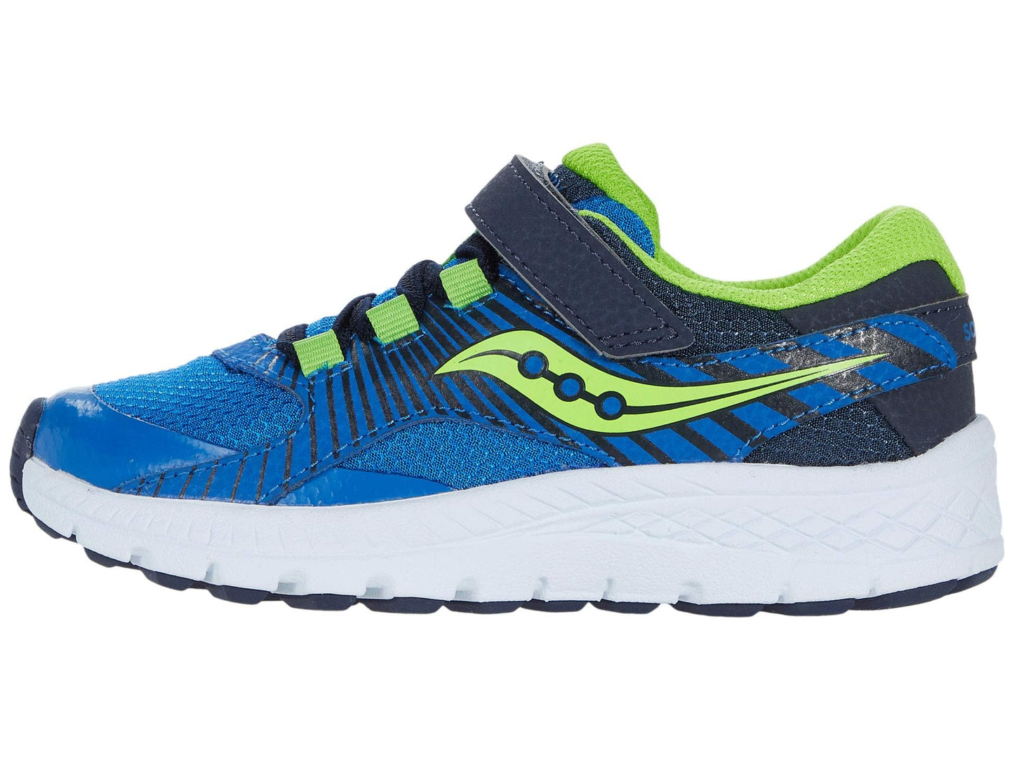 Saucony® Kids Velocer A/C Summer Shoes for Kids – Leather & Textile Upper – Cushioned Footbed (Little Kid/Big Kid) Blue/Green 12 Little Kid M
