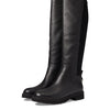 Cole Haan Waterproof Greenwich Tall Boot Black Leather/Stretch Black 9 C - Wide