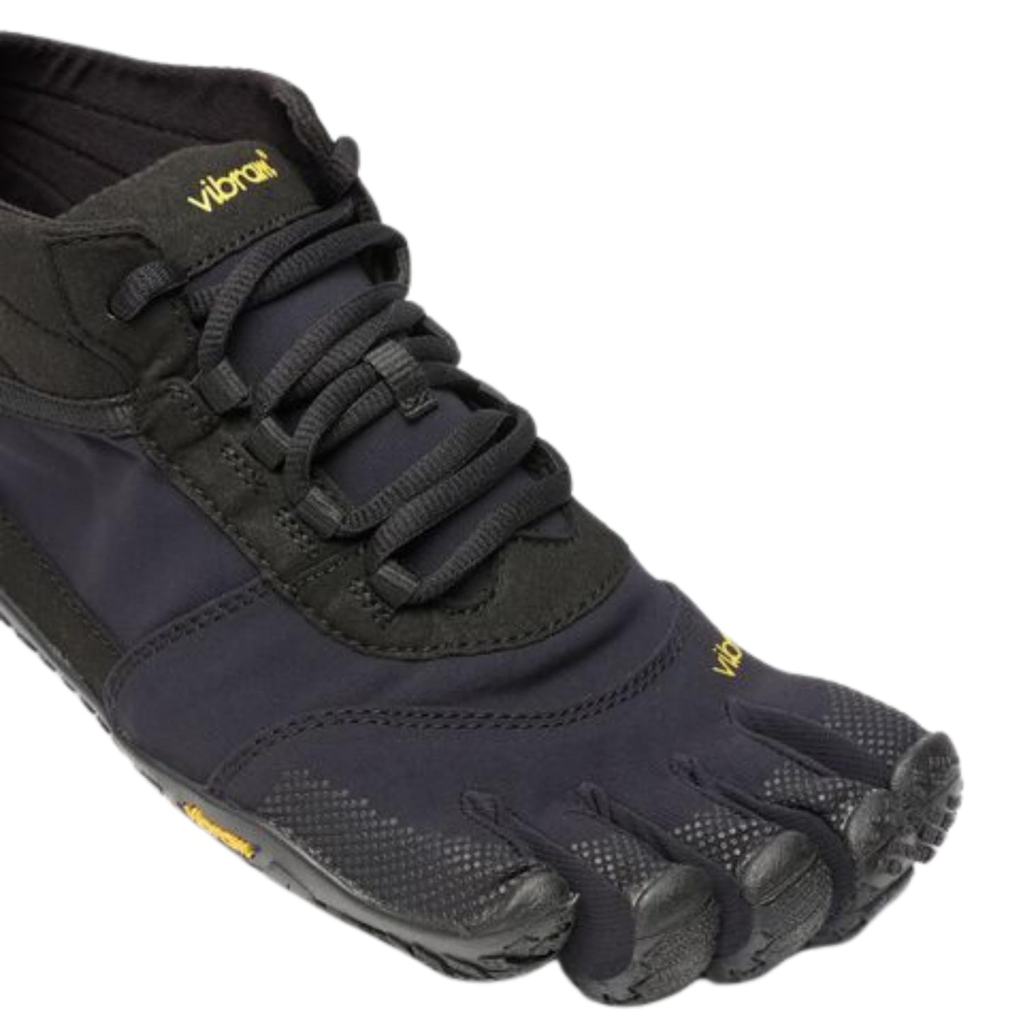 Vibram Women's FiveFingers V-Trek | Barefoot All-Terrain Outdoor Shoe for Hiking & Light Trail, Black/Black, 38 EU / 7.5-8 US