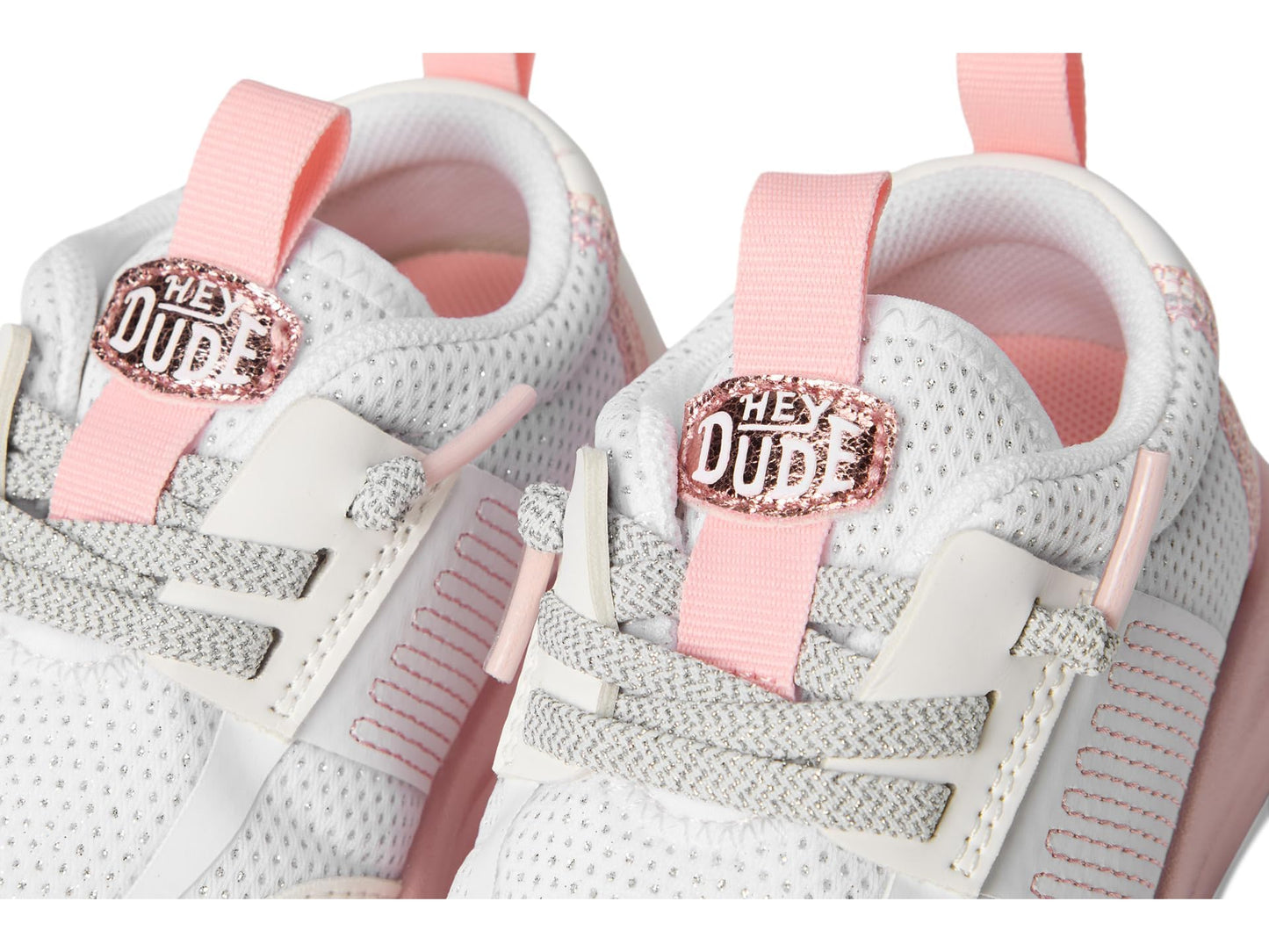 HEYDUDE Kids Womens Sirocco Play Pearl Ombre (Toddler) White/Pink 6 Toddler M