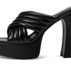 Michael Kors Portia Platform Sandal Black 10 M