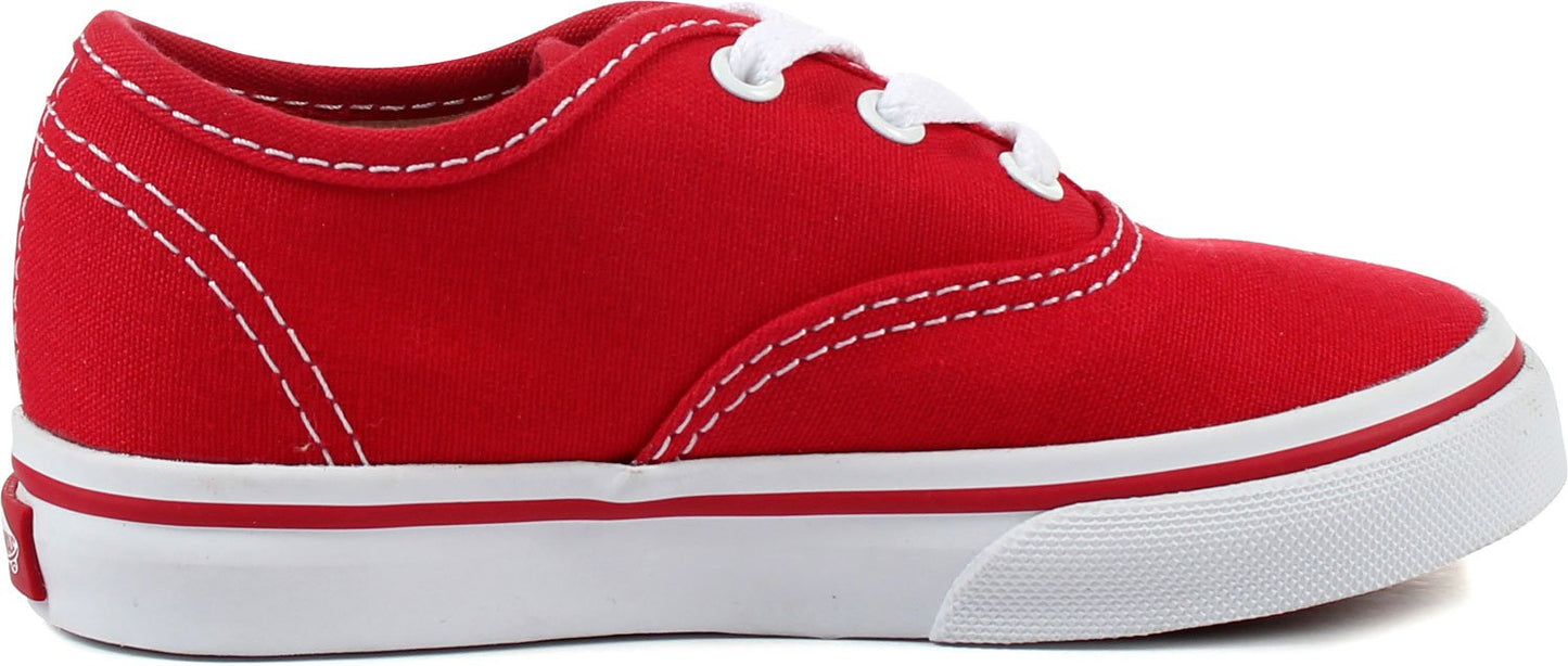 Vans Kids Unisex Authentic Shoes, Size 7, Color (RED) RED