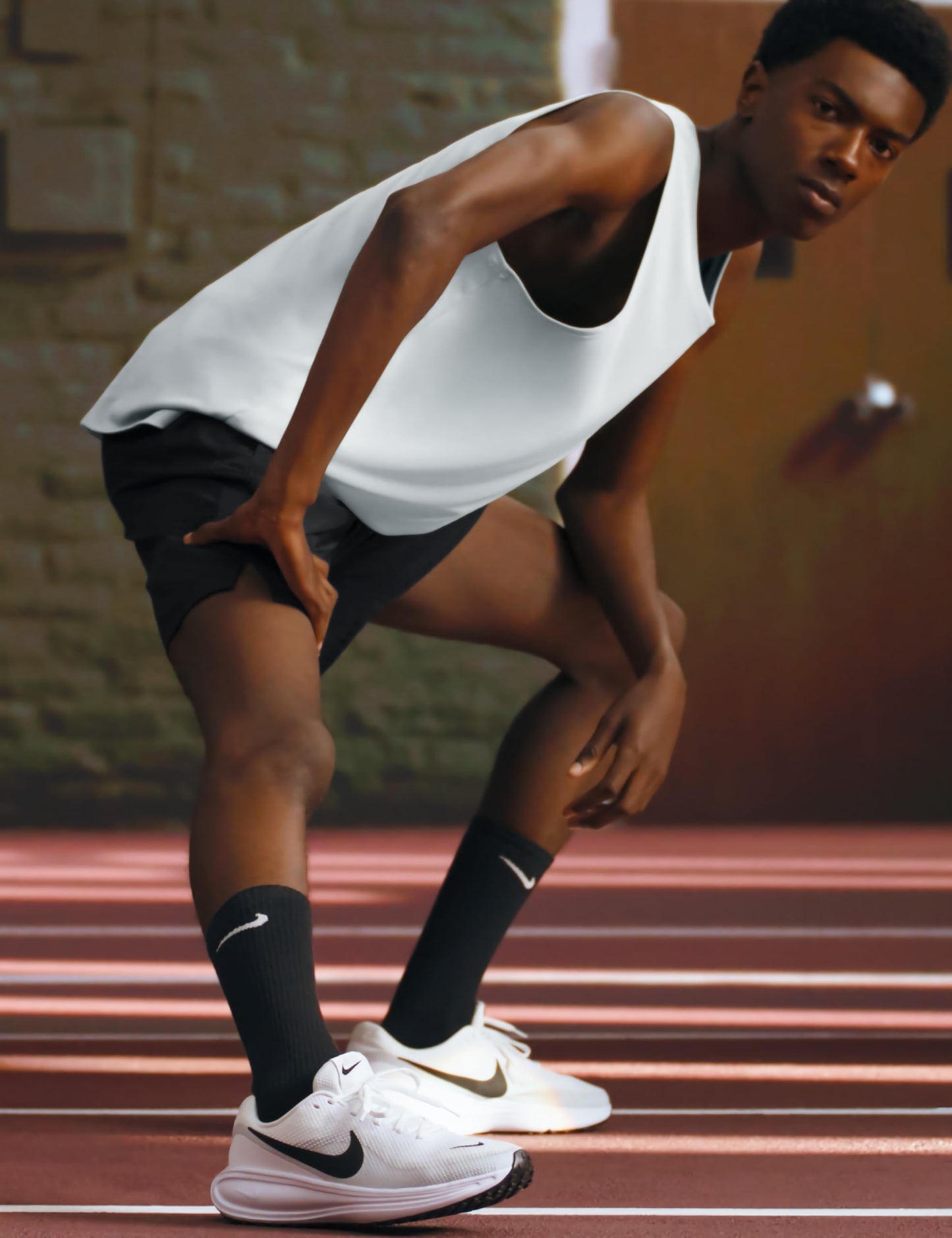 Nike Men's Revolution 8 Road Running Shoes, White/Black-Pure Platinum, 7