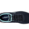 SKECHERS Women's Track New Staple Sneaker, Navy Aqua, 9.5
