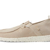 HEYDUDE Women's Wendy Halo Slip On Shoe, Beige Size 6 | Lightweight Casual Loafer with Elastic Laces and Removable Foam Insole