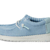 HEYDUDE Boy's Toddler Wally Stretch Sox Slip On Shoe, Cloud Blue/Dawn Blue Size 8 | Lightweight Easy On Casual Shoe